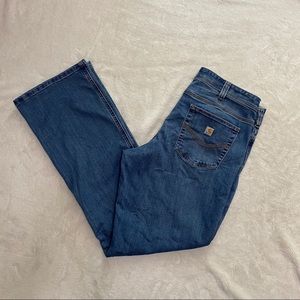EUC Carhartt 9.5” mid rise Bootcut Jeans